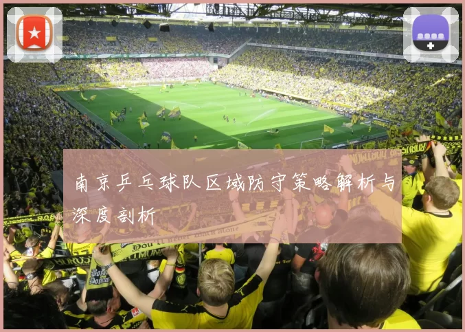 南京乒乓球队区域防守策略解析与深度剖析